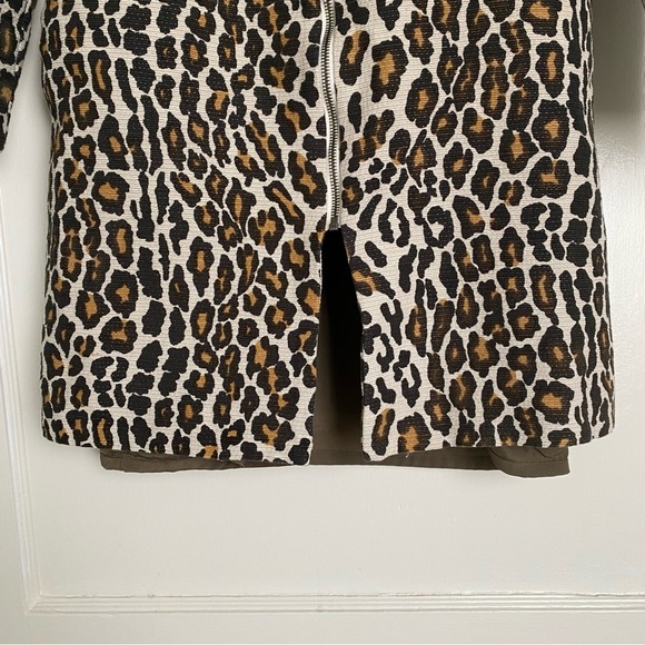 SEA New York Raffia Leopard Print Duster Coat size 2 - Picture 5 of 13
